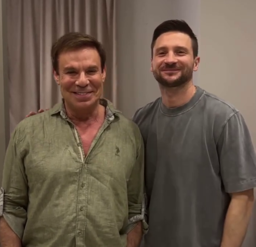 Ефим Шифрин и Сергей Лазарев. Фото: соцсети / @koteljnik