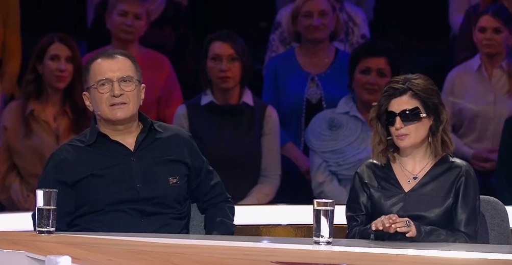 Диана Гурцкая, Роберт Гурцкой. Фото: кадр из ТВ-шоу "Сегодня вечером" на Первом канале"