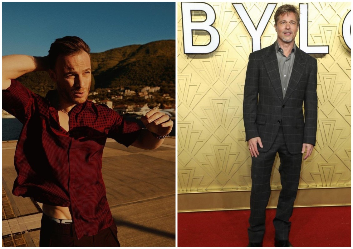 Фото: соцсети / @thebursin; @bradpittofficial