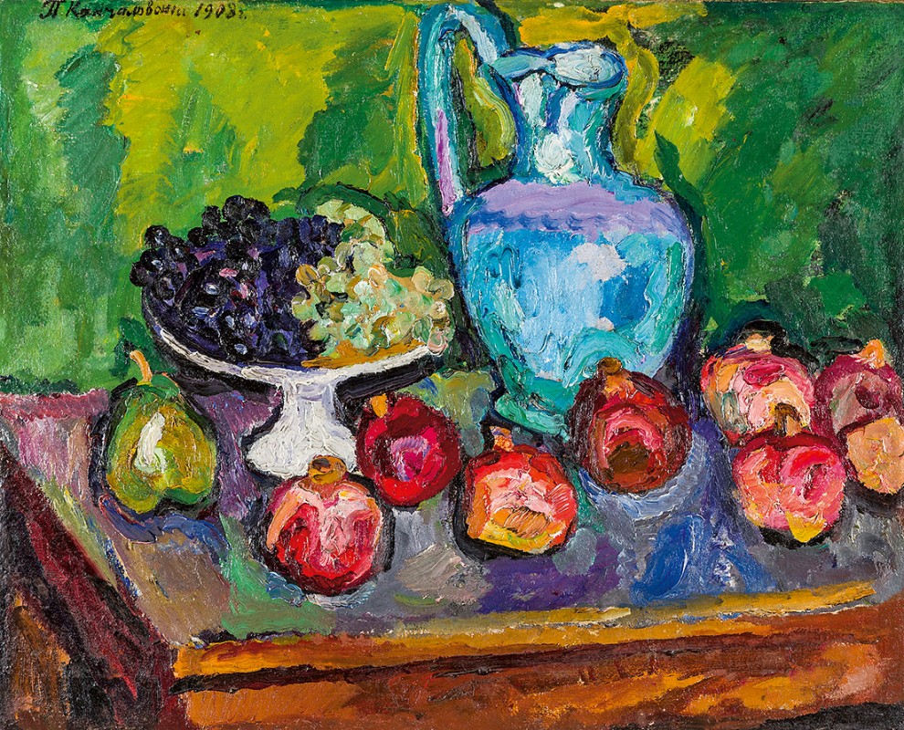 Петр Кончаловский. &#34;Натюрморт с гранатами&#34; (1908). Из коллекции Государственного музея-заповедника &#34;Ростовский Кремль&#34;. Фото предоставлено пресс-службой Музея русского импрессионизма
