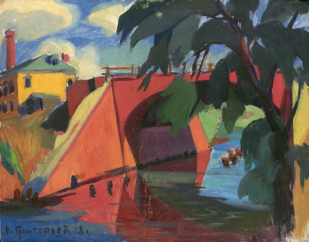 Николай Григорьев. "Мост" (1918). Из собрания Вятского художественного музея имени Васнецовых. Фото предоставлено пресс-службой Музея русского импрессионизма