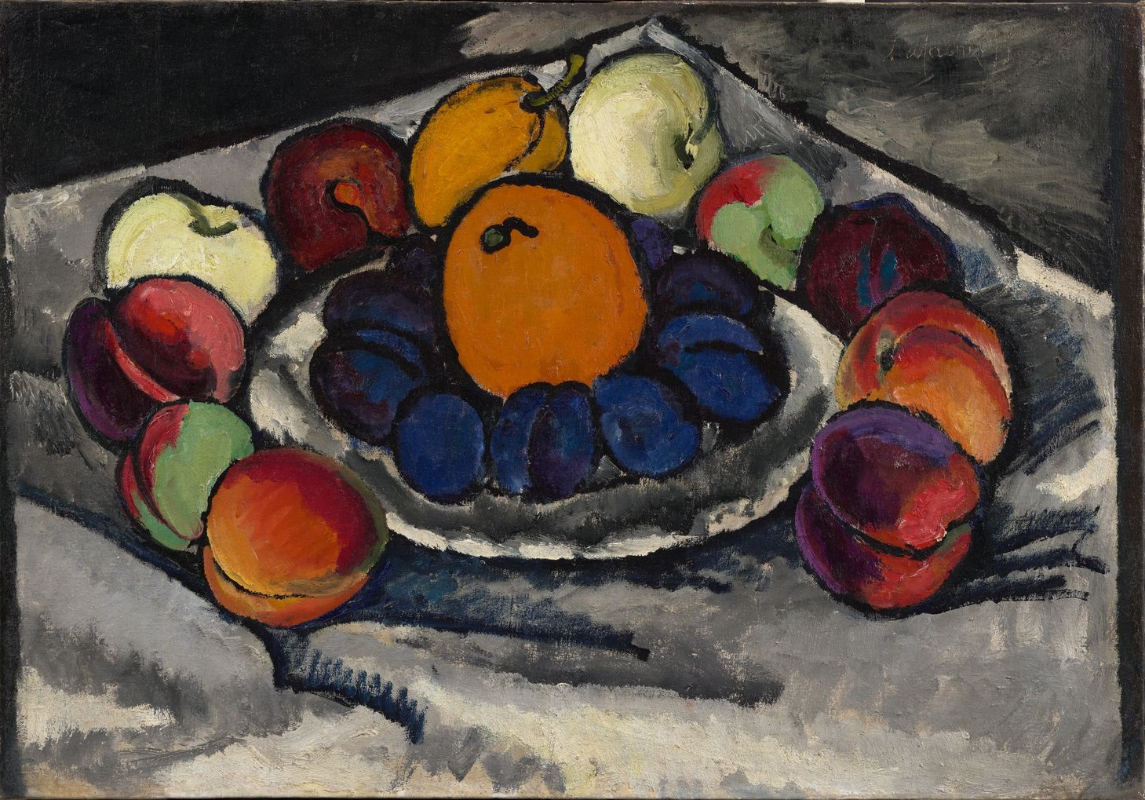 Илья Машков. &#34;Фрукты на блюде&#34; (1910). Из собрания ГТГ