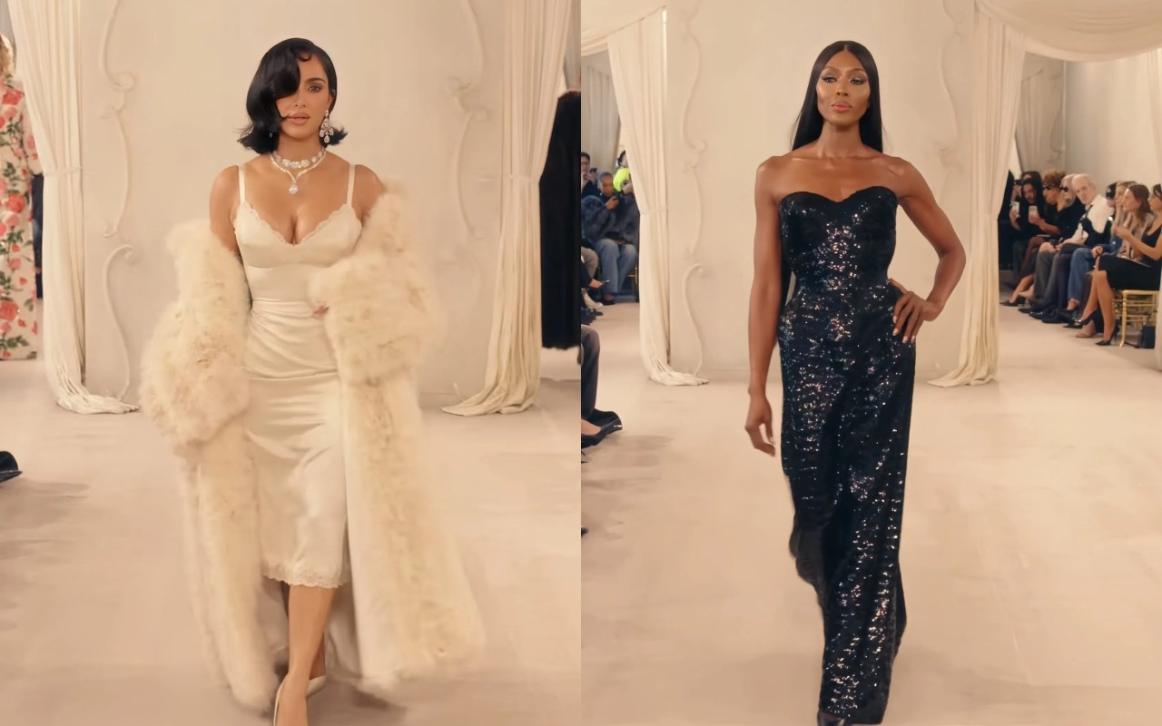 Ким Кардашьян, Наоми Кэмпбелл. Фото: YouTube / @balenciaga