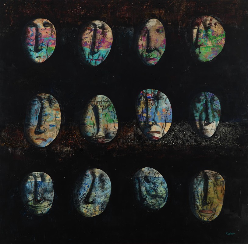 Зорикто Доржиев. "12 демонов внутри" (2020). © Зорикто Доржиев. Из собрания галереи "Ханхалаев".