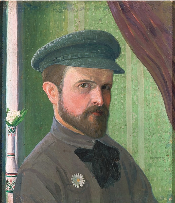 Иван Клюн. Автопортрет (1909-1910). Из собрания Государственной Третьяковской галереи