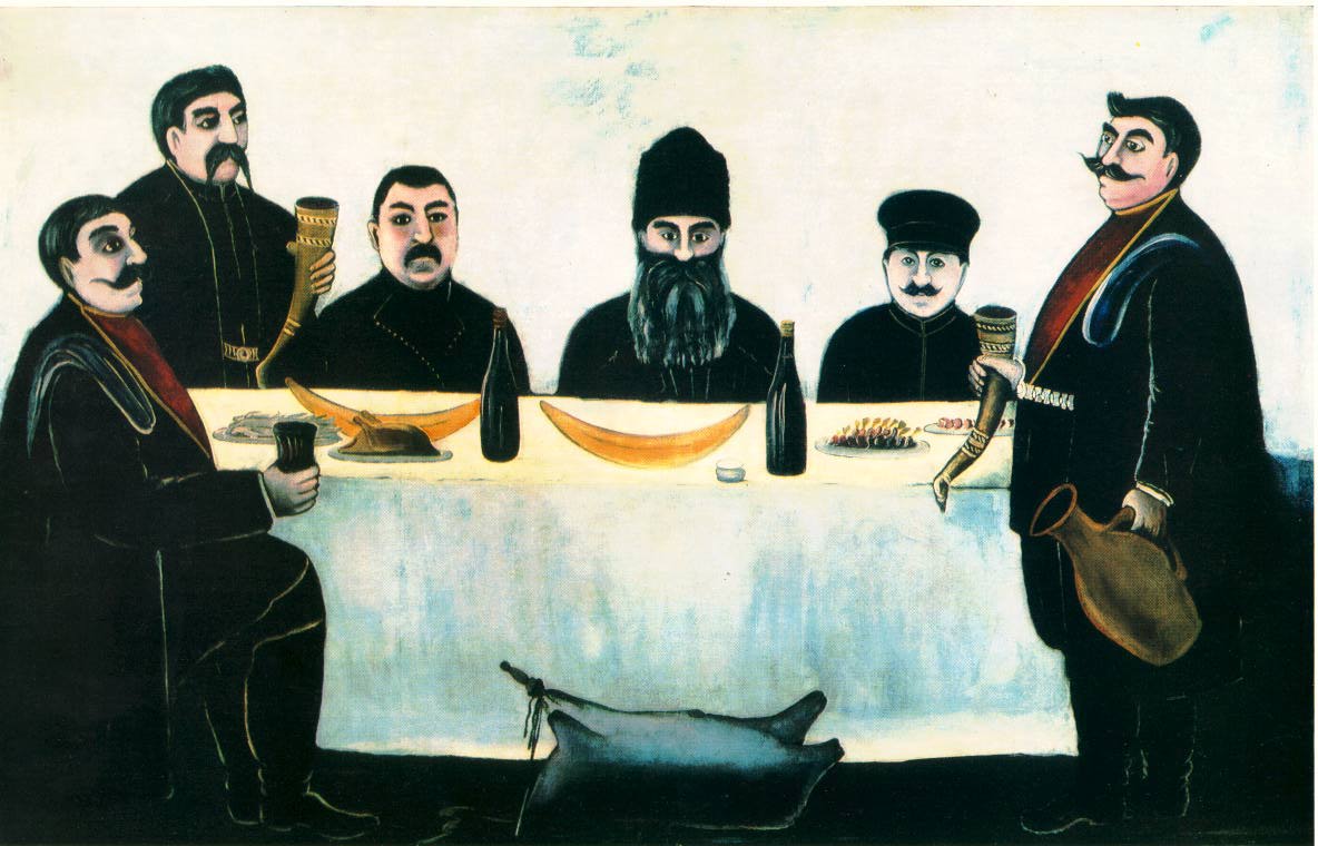 Нико Пиросмани, &#34;Кутеж&#34;, 1907 год