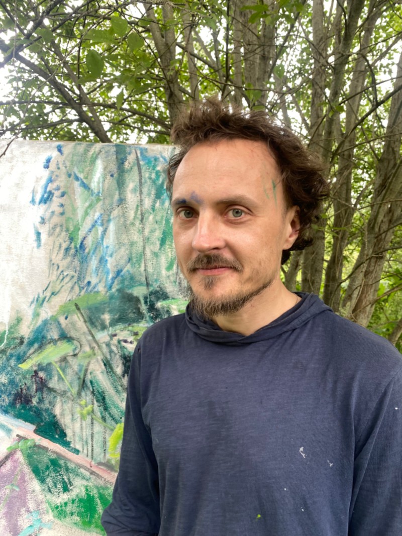 Художник Павел Суслов. Фото: Наталья Конюкова. Предоставлено пресс-службой Парка-отеля