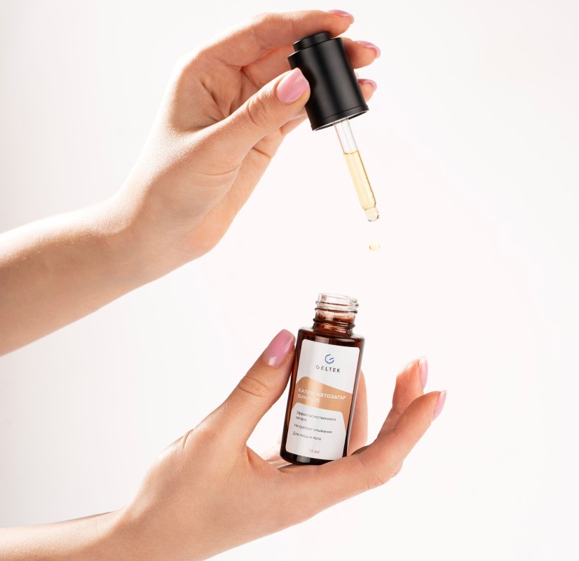 Фото: архивы пресс-службы Geltek. Капли-автозагар Sun Plus