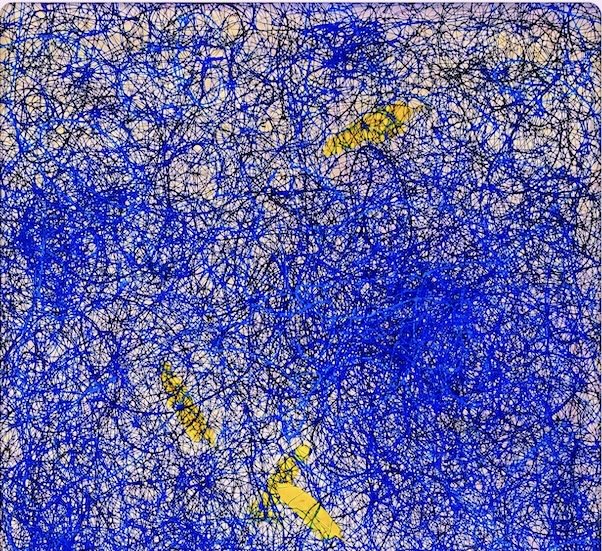 Фрагмент работы "Тревожная философия" Чжоу Ивэня. Предоставлено пресс-службой ММОМА