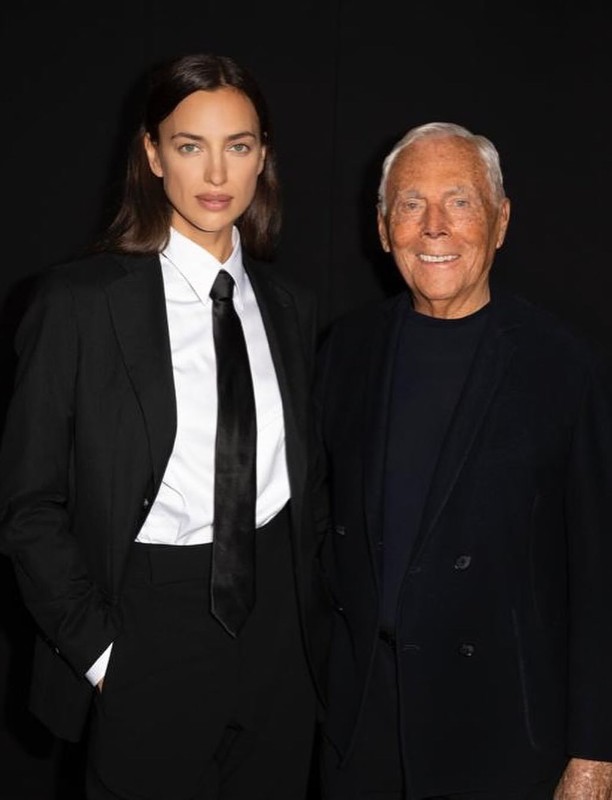 Ирина Шейк и Джорджо Армани. Фото: соцсети/@irinashayk