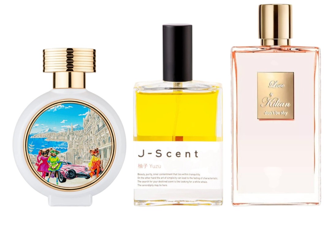 Фото: архивы пресс-служб. Парфюмерная вода Dazzling girls, HFC; Парфюмерная вода Yuzu, J-Scent; Парфюмерная вода Love Don't Be Shy, KILIAN PARIS
