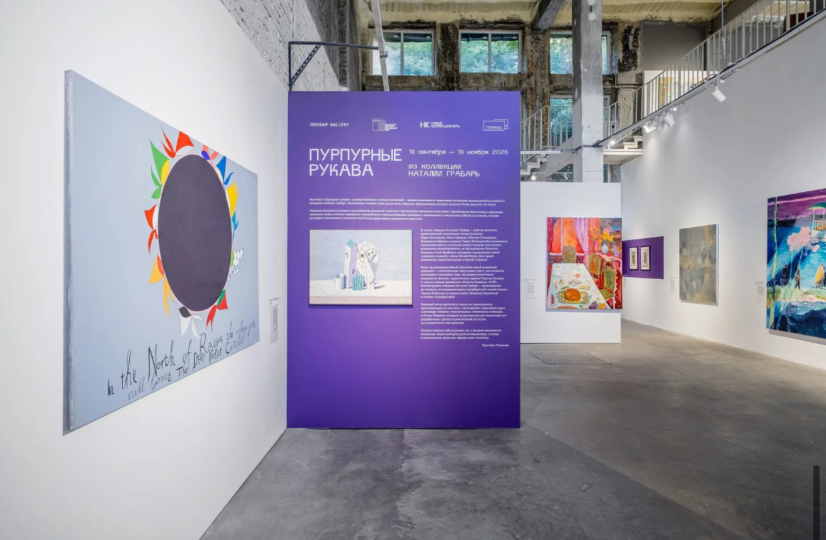 Фрагмент выставки "Пурпурные рукава" в ЦСИ "Терминал А". Фото предоставлено пресс-службой ЦСИ "Терминал А"