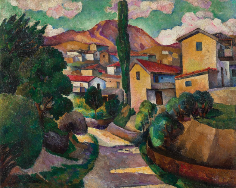 "В южном городе" Адольфа Мильмана. 1915. Из собрания ГТГ