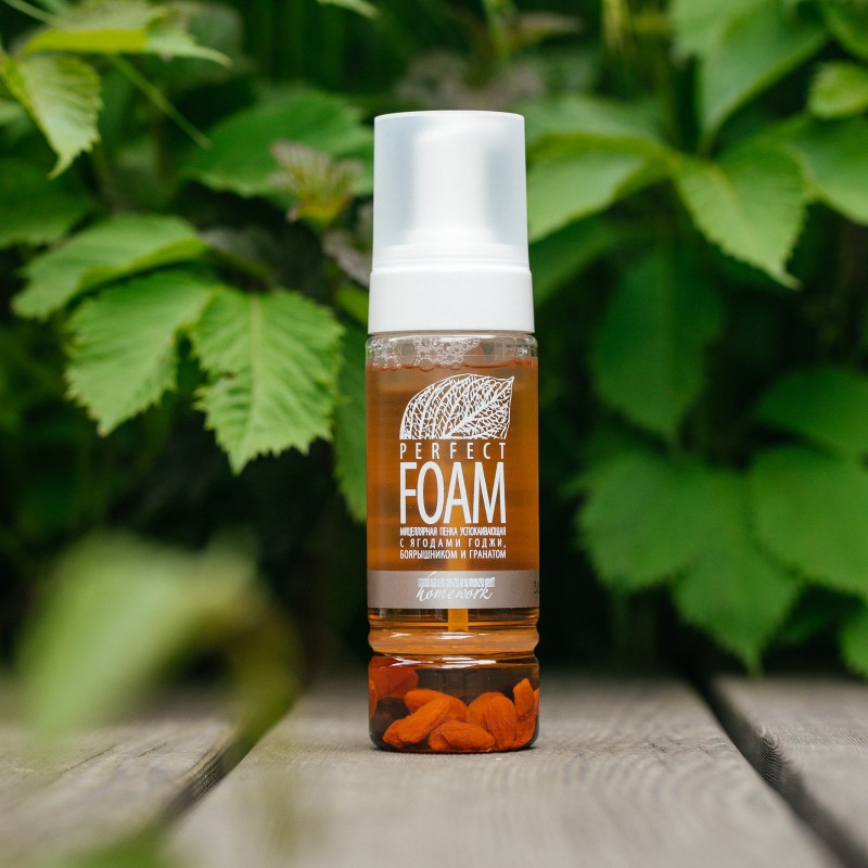 Фото: архивы пресс-службы Premium Homework. Пенка мицеллярная успокаивающая с гранатом, боярышником и ягодами годжи 