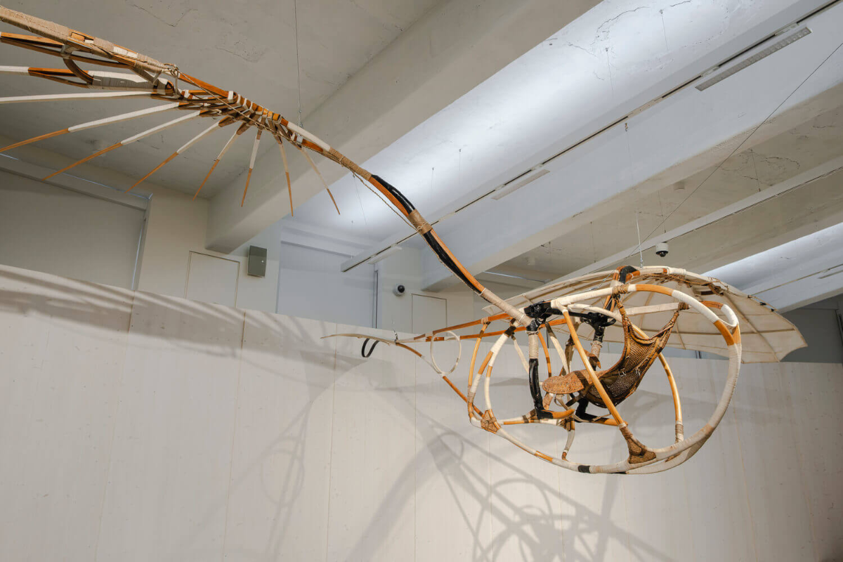 Единственный сохранившийся безмоторный летательный аппарат "Летатлин" (модель 1933 года) представлен в экспозиции в Центре Зотов. Фото: Евгения Баранова. Предоставлено пресс-службой Центра Зотов