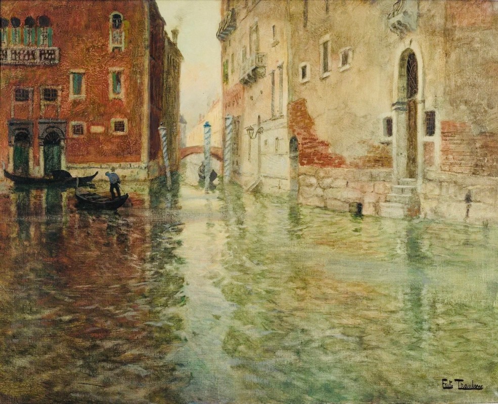 Картина "Уголок Венеции" (1894) Фрица Таулова. Из собрания ГМИИ им. Пушкина