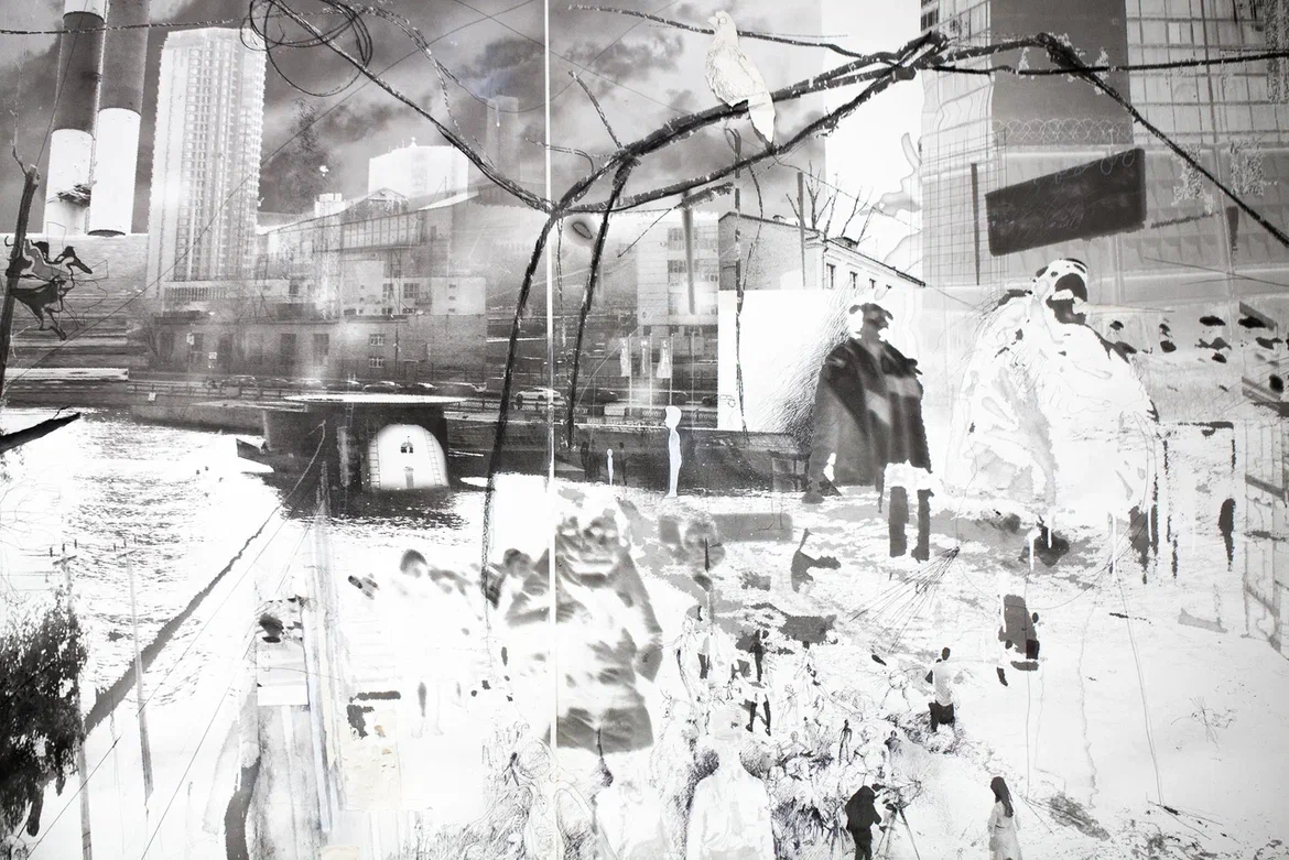 Фрагмент экспозиции выставки "Другие перспективы" Никона Филиппова. Предоставлено пресс-службой ПиранезиLAB