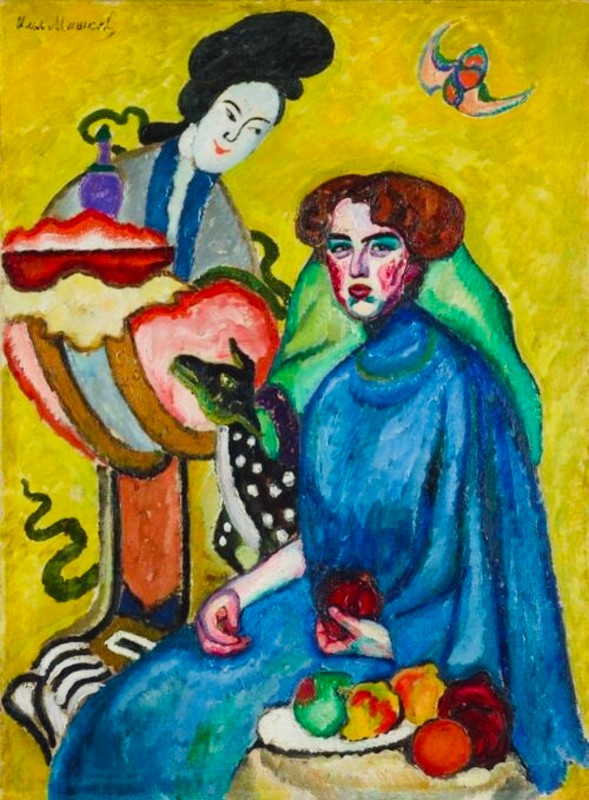 Портрет Евгении Ивановны Киркальди (1910) Ильи Машкова. Из собрания Государственной Третьяковской галереи