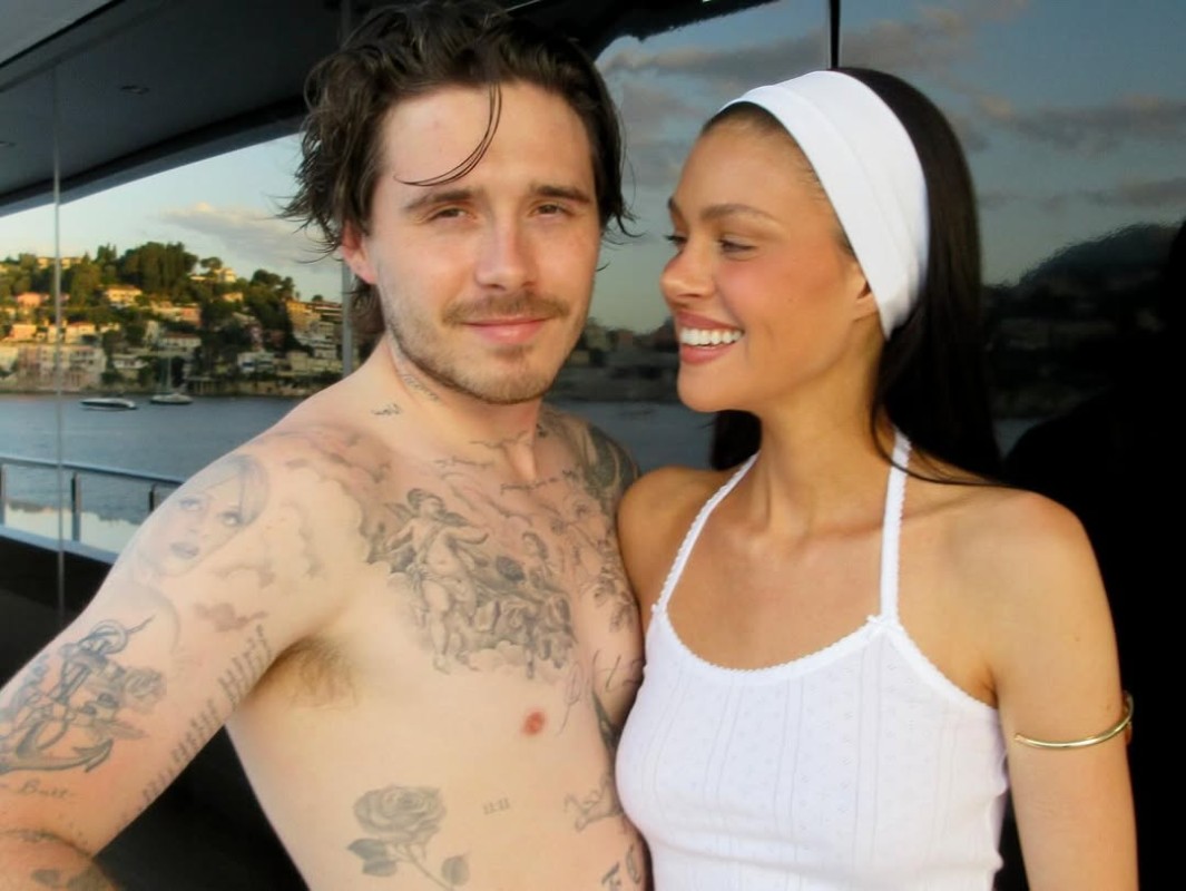 Бруклин Бекхэм и Никола Пельтц. Фото: соцсети/@nicolaannepeltzbeckham