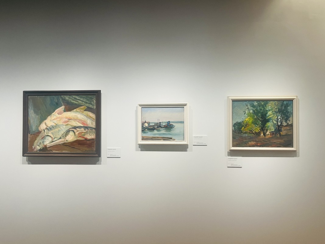 Работы Владимира Кашкина на выставке "Волга, Москва, Нева". Фото: Юлия Крышевич