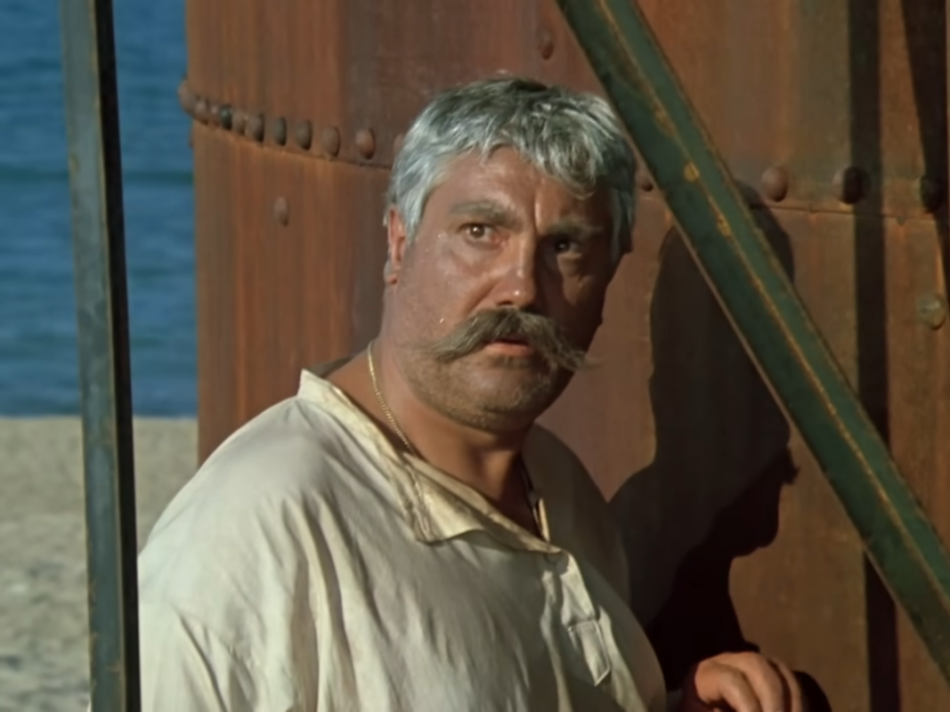 Павел Луспекаев. Кадр из фильма "Белое солнце пустыни" (1969), реж. Владимир Мотыль