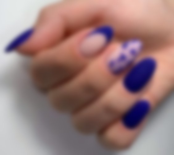 Ногти Осень 2022 Фото Синие