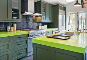Зеленый цвет в интерьере кухни и его сочетание с другими цветами