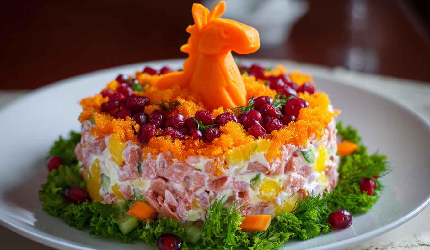 Салаты на Новый год 2026: оригинальные тематические и классические рецепты