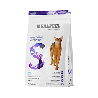 Корм сухой для стерилизованных кошек и кастрированных котов 