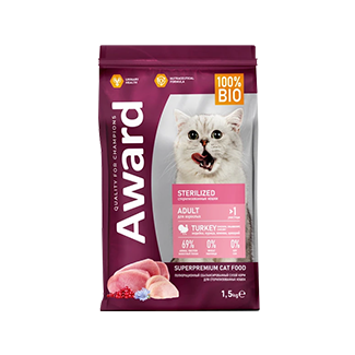 Сухой корм для взрослых стерилизованных кошек 