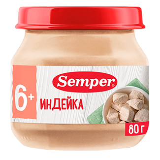 Пюре Semper Индейка