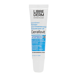 Бальзам для губ липидовосстанавливающий Librederm dermatology ceramides and vitamin F