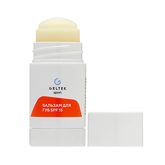 Бальзам для губ SPF15 Geltek sport