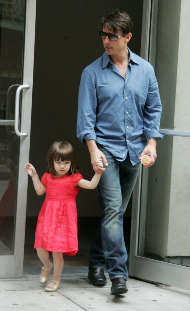 Actor TOM CRUISE and his daughter SURI CRUISE