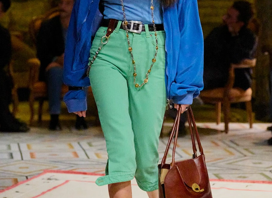 цветной деним Versace