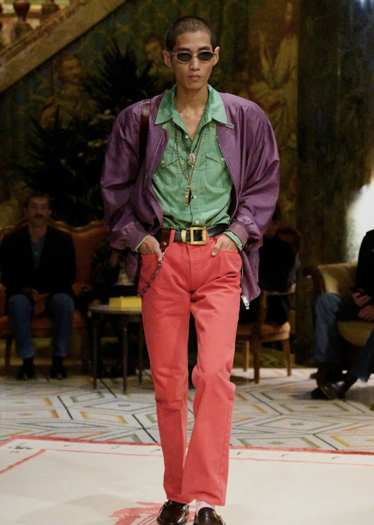 цветной деним Versace