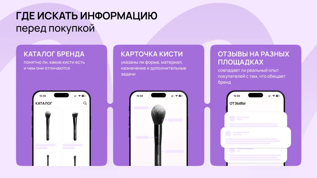 Три источника информации для проверки бренда кистей перед покупкой