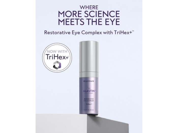Флакон обновленного средства ALASTIN Restorative Eye Complex с TriHex+. Фото Galderma / ALASTIN.
