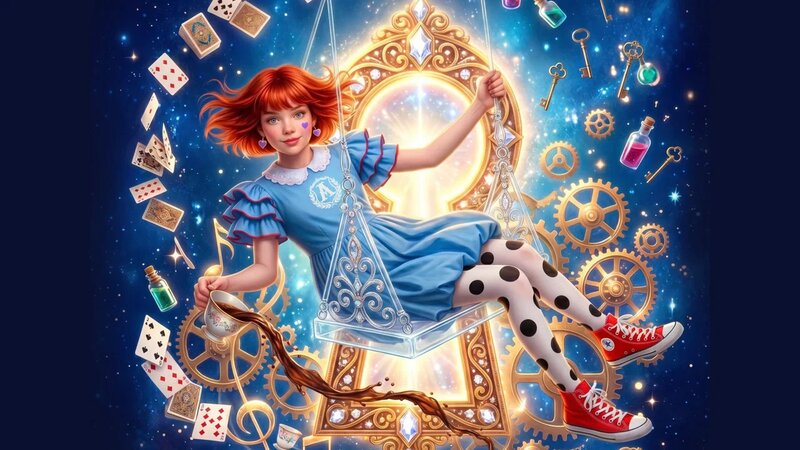 Иллюстрация к новогоднему шоу «Алиса и время чудес»