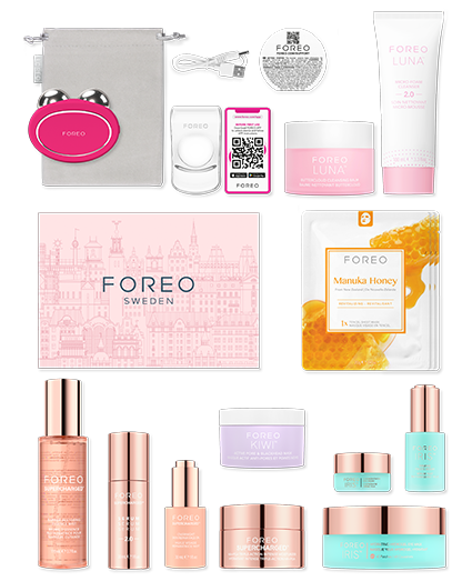 Содержимое адвент-календаря FOREO THE FOREO ICONS
