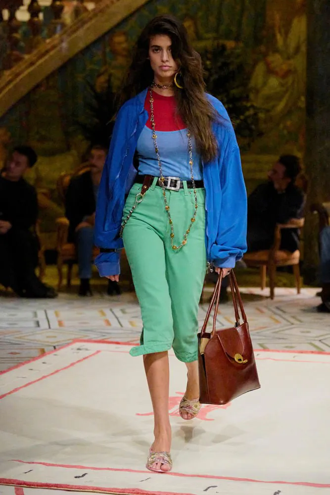 цветной деним Versace