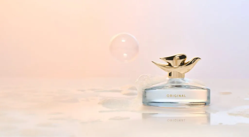 Парфюм Dove Original Fragrance во флаконе в форме крем-мыла