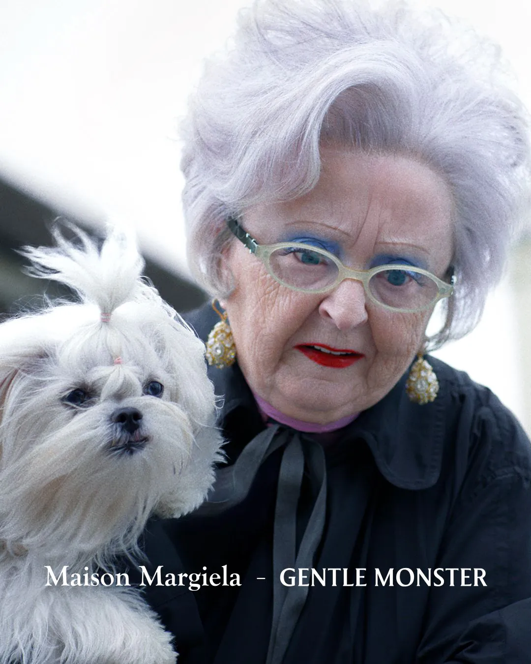 Героиня кампании Maison Margiela и Gentle Monster в оптической оправе