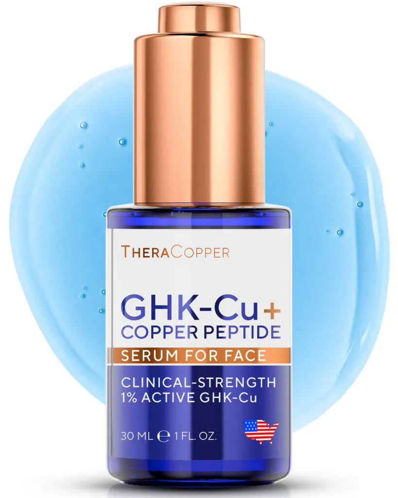 Флакон сыворотки TheraCopper GHK-Cu Copper Peptide Face Serum